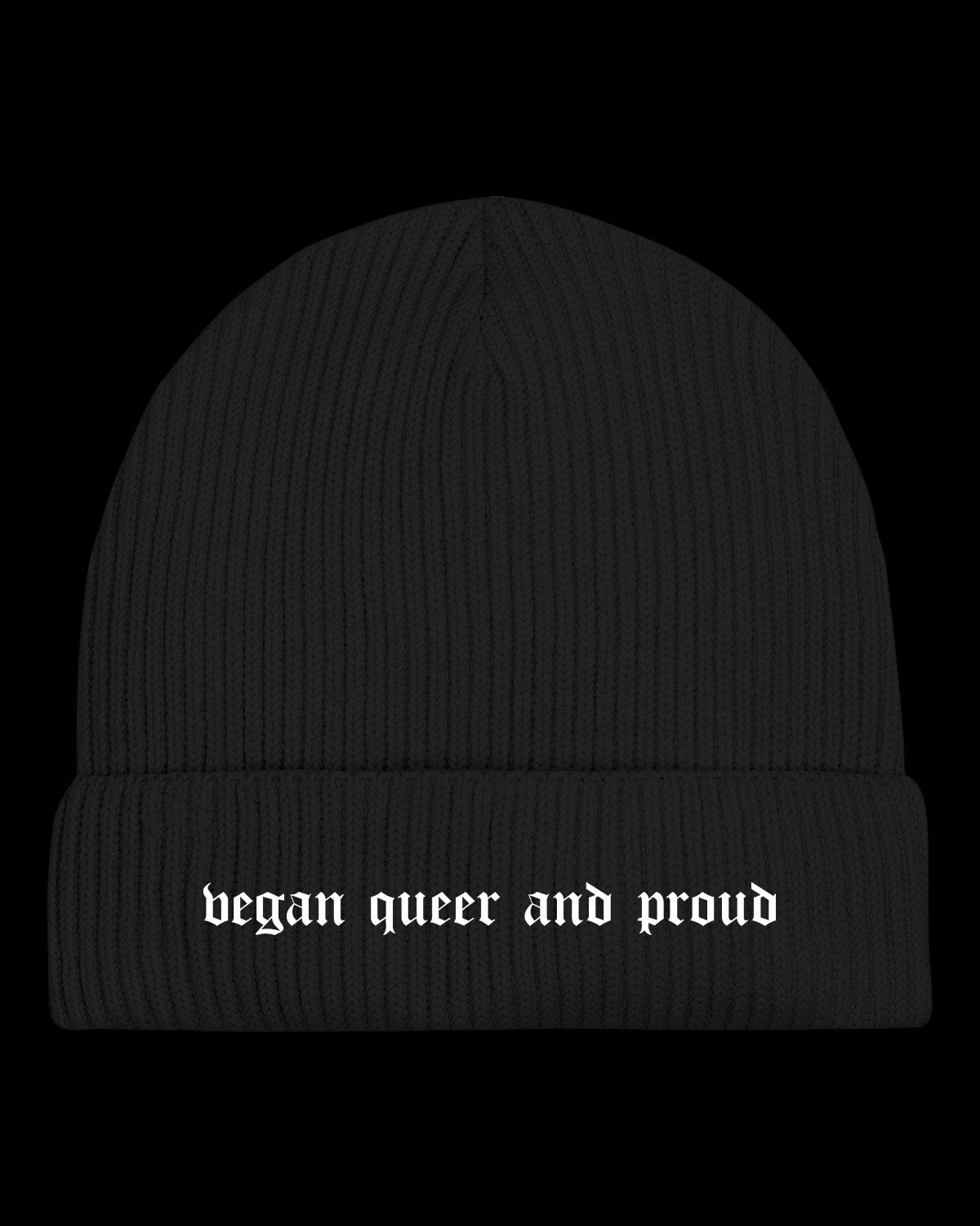 Beanie "Vegan Queer Proud"